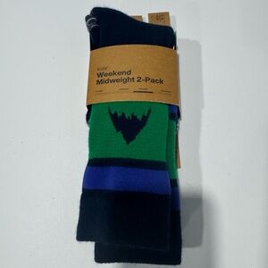 Burton Kids 2-PackSocks - Green and Blue S/M